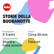 Carica l'immagine nel visualizzatore di Gallery, FABA Personaggio Sonoro – Storie della buonanotte – Storie e fiabe sonore – Giocattolo con Contenuto Educativo, Bambini e bambine 3-5 anni, Versione Italiana