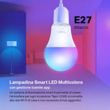 Carica l'immagine nel visualizzatore di Gallery, Tapo L530E Lampadina Smart WiFi E27 Multicolore 806lm 9W Alexa Google, 4pz