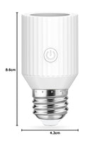 Carica l'immagine nel visualizzatore di Gallery, LoraTap Adattatore portalampada Wi-Fi intelligente, controllo vocale Alexa/Google, gruppi e timer su Smart Life, potenza