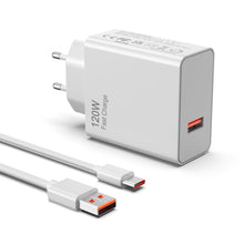 Carica l'immagine nel visualizzatore di Gallery, 120W Caricabatterie USB per Xiaomi 15 15 Ultra 14T pro/Ultra 13T 12T 11T Pro, Caricatore rapido Turbo Compatible avec Re
