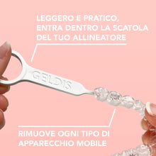 Carica l'immagine nel visualizzatore di Gallery, GELDIS Remover Antibatterico per Dispositivi Odontoiatrici Strumento per la Rimozione di Allineatori Mascherine Traspare