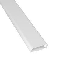 Carica l'immagine nel visualizzatore di Gallery, D-Line Canalina, Copricavi per parete, Cavo TV ordinato, Verniciabile, Autoadesivo, Design monopezzo incernierato - 1 x 60 mm (P) x 15 mm (A) per 40cm (L) - Bianco