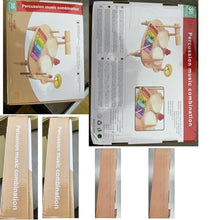 Carica l'immagine nel visualizzatore di Gallery, LZDMY Strumenti Musicali Bambini Tamburo Bambino 1 2 3 4 5 Anni Batteria Bambini, 10 in 1 Xilofono Giocattolo Musicale Legno, Giochi Montessori Bambini, Regalo Bambina per Compleanno,Natale,Pasqua