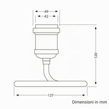 Carica l'immagine nel visualizzatore di Gallery, ledscom.de Lampada da tavolo RETRA, interruttore, bronzo, 1x E27 max. 60W