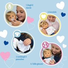 Carica l'immagine nel visualizzatore di Gallery, Cicciobello Baby Monitor, Bambola Interattiva con Corpo Morbido da 30 cm, Giochi Bambini 2 anni, Accessori Inclusi e Funzioni Guidate dal Monitor Biberon
