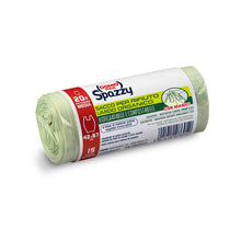 Carica l'immagine nel visualizzatore di Gallery, DOMOPAK SPAZZY Sacchi Nettezza Saccoverde Con Manici - 100% Biodegradabile - Casalingo 20 Lt - Trasparente - 1 Confezion