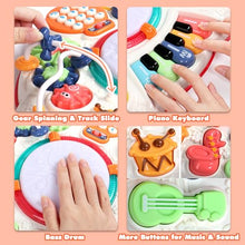 Carica l&#39;immagine nel visualizzatore di Gallery, Giochi Bambini 1 Anno - Tavolo Multiattivita Bambini con Suoni e Luci Giochi Montessori 1 Anno Tavolino Bambini Gioco Bimbo Interattivo 1 Anno Strumenti Musicali Bambini Regalo Bimba Bimbo 1 2 3 Anno