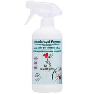 Mama Pets Repellente Ragni Spray Naturale, 500ml, Allontana e Scaccia Ragni, per Interni ed Esterni