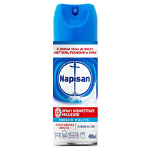Carica l'immagine nel visualizzatore di Gallery, Napisan Spray Disinfettante Milleusi, Disinfettante Spray per Tessuti e Superfici, Fragranza Fresco Pulito, 1 Spray da 4