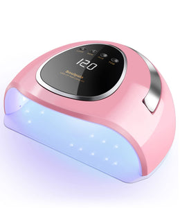 Soulpala 180W Lampada Unghie professionale UV LED 48pcs Luce UV LED per Gel Portatile Fornetto Unghie unghie Strumenti per Manicure/Pedicure 4 Timer Preimpostati,Sensore Automatico, Curare Rapidamente UV Gel