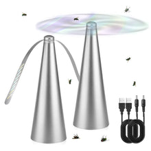 Carica l'immagine nel visualizzatore di Gallery, mizikuu 2 pezzi USB Repellente Mosche da Tavolo, Anti Mosche Ventola con Gancio Sospesa Ventilatore Repellente per Zanza