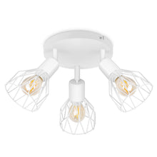 Carica l'immagine nel visualizzatore di Gallery, Faretto da Soffitto LED 3 Luci E14 Rotonda, Bianco