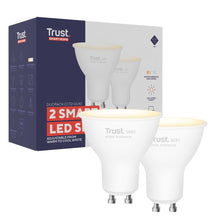 Carica l'immagine nel visualizzatore di Gallery, Trust GU10 Lampadina Smart LED, Faretto Luce Bianca Fredda e Calda, 2 Pezzi