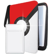 Carica l'immagine nel visualizzatore di Gallery, ProTecnika® Raccoglitore Professionale Carte Collezionabili 400 Carte con Custodia Carta Gradata Album Tasche per Figurine Foto Documenti capacità 50 fogli Idea Regalo