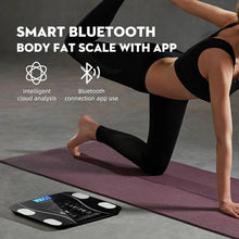 Carica l'immagine nel visualizzatore di Gallery, Bilancia Pesapersone Digitale Professionale, Bilancia Impedenziometrica Bluetooth Bilancia Pesa Persona Digitale con App, Misura Peso Corporeo Massa Grassa BMI Bluetooth