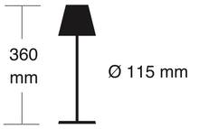 Carica l'immagine nel visualizzatore di Gallery, greenandco Lampada da tavolo senza fili ricaricabile, dimmerabile, bianco