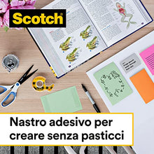 Carica l'immagine nel visualizzatore di Gallery, Scotch Nastro Biadesivo - 1 Rotolo su Dispenser Portatile, 12,7 mm x 6,3 m - Nastro Biadesivo Trasparente a Lunga Tenuta per Foto, Fotografie, Poster e Immagini