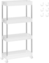Carica l'immagine nel visualizzatore di Gallery, SONGMICS Carrello Portaoggetti a 4 Livelli, con Ruote