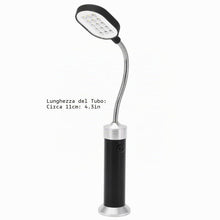 Carica l'immagine nel visualizzatore di Gallery, Lampada a collo di cigno glomora magnetica, lampada magnetica a 360 ° a collo di ceroelette ad alta luminosità Luce di l