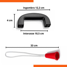 Carica l'immagine nel visualizzatore di Gallery, eacommerce Kit Maniglia e Corda in Nylon per Basculanti Universale per Garage - Apertura Facile e Sicura - Accessori Por