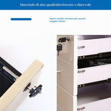Carica l'immagine nel visualizzatore di Gallery, 2 Pezzi Serrature per Armadietti Cassettiera Ufficio con Chiave