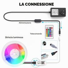 Carica l'immagine nel visualizzatore di Gallery, Striscia LED RGB COB WIFI 2M, 12V, 576LEDs/M