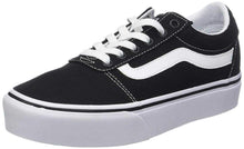 Carica l'immagine nel visualizzatore di Gallery, Vans Ward Platform Canvas - Scarpe da Ginnastica Basse Donna, Nero ((Canvas) Black/White 187)
