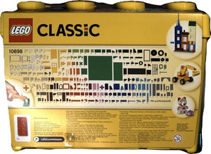 LEGO Classic Scatola Mattoncini Creativi Grande, Set per Costruire Macchina Fotografica, Vespa e Ruspa Giocattolo, Giochi per Bambini e Bambine da 4 Anni, Contenitore Idee Creative, Idea Regalo 10698