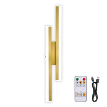 Carica l'immagine nel visualizzatore di Gallery, Dehobo LED Applique Ricaricabile da Parete Interno 50cm, 3000-6000K Oro