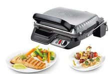 Carica l'immagine nel visualizzatore di Gallery, Tefal Ultra Compact 600 Comfort GC3060 Griglia di Contatto da Tavolo 2000W Nero, Acciaio Inossidabile