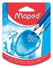 Carica l'immagine nel visualizzatore di Gallery, Maped - Materiale scolastico - Temperamatite I Gloo - Temperamatite con serbatoio - Ha 2 fori per l'affilatura - Dimensioni custodia compatta - 3 diversi modelli