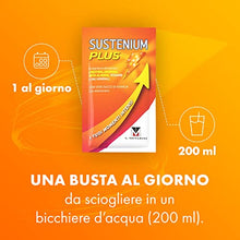 Carica l'immagine nel visualizzatore di Gallery, Sustenium Plus - lntegratore energizzante a base di uno specifico complesso di aminoacidi, vitamine e minerali. Per la tua energia fisica e mentale. Confezione da 22 bustine