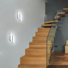 Carica l'immagine nel visualizzatore di Gallery, Goeco Applique LED da Parete Interno 12W 1350LM 6500K 30CM, Bianco
