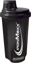 Carica l'immagine nel visualizzatore di Gallery, IronMaxx Eiweiß Shaker - 700 ml - Schwarz | Shaker Proteico con Tappo a Vite | Antigoccia | BPA/DEHP Free | Lavabile | Scala Graduata