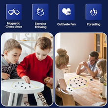Carica l'immagine nel visualizzatore di Gallery, Gioco di scacchi magnetici,Magnetic Chess Game,Gioco da tavolo a scacchi, Pietre magnetiche,Gioco da Tavolo Educativo Dama, Scacchiera magnetica,Portable Chessboard Party for Family Reunions (E)