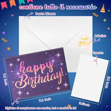 Carica l&#39;immagine nel visualizzatore di Gallery, FITMITE Biglietti Auguri Compleanno 3D Musicale e Luce Divertente Pop Up Biglietti Auguri Regalo Donna Compleanno Per Ragazza Amico Uomo Colleghi