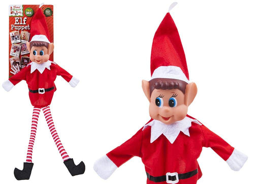 Elves Behavin Badly Elfi Si comportano Male Marionetta da Elfo Cattivo da 27 Pollici - Giocattoli di Natale - (Burattino da Mano)