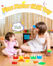 Carica l'immagine nel visualizzatore di Gallery, Uping Giochi Bambini 1 2 3 Anni Giochi Montessori 1 2 3 Anni Giochi Educativi Puzzle in Legno Ordinamento e Impilamento Regalo Bambino