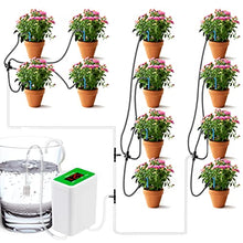 Carica l'immagine nel visualizzatore di Gallery, Irrigazione Automatica, 12 kit di Irrigazione a Goccia per Piante Domestiche, Display a LED e Irrigazione Automatica per USB Ricaricabile, Dispositivi di Irrigazione (Upgraded 12JH)