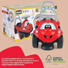 Carica l&#39;immagine nel visualizzatore di Gallery, Chicco Billy Walk&amp;Ride Eco+, Primi Passi Girello e Cavalcabile 2in1, Assemblaggio Semplice Manubrio Ergonomico, Ruote Larghe, Suoni e Luci di Guida, in Plastica Riciclata, Bambini 12-36 Mesi, Rosso