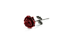 Carica l'immagine nel visualizzatore di Gallery, Forging Art Bcn® Rosa Eterna in Ferro Forgiato a Mano - Regalo di San Valentino, Festa della mamma, 6° anniversario di matrimonio, Nozze di Ferro (Rosso/Nero)