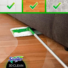 Carica l'immagine nel visualizzatore di Gallery, Swiffer Panni Catturapolvere, 1 Scopa 2 Panni Lavapavimenti e 4 Panni Dry 3D, Cattura e Blocca 3 Volte più Polvere, Sporco e Peli Rispetto a Swiffer Tradizionale, Ottimo per Tutti I Tipi di Pavimenti