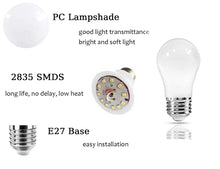 Carica l'immagine nel visualizzatore di Gallery, Confezione da 10 lampadine a LED E27, 3 W, E27, colore bianco freddo, E27, A50, impermeabili, per interni ed esterni, de