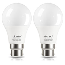 Carica l'immagine nel visualizzatore di Gallery, DiCUNO Lampadina LED B22 A60, 9W Equiv. 60W, 2700K, 806lm, 2 Pezzi