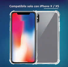 Carica l'immagine nel visualizzatore di Gallery, Cover Trasparente per iPhone XS/iPhone X, Custodia Resistente in TPU, Anti Urto con Angoli Rinforzati, Protezione Bordi 