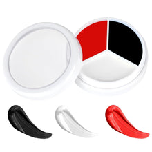 Carica l'immagine nel visualizzatore di Gallery, Trucchi Clown Halloween MakeUp,3 colori Impermeabile Trucco Bianco per Viso,Body painting colori,Lavabile Body Painting 