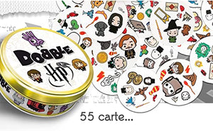 Asmodee - Dobble: Harry Potter - Gioco da Tavolo per Tutta la Famiglia, 5 Party Game per 2-8 Giocatori, 6+ Anni, Edizione in Italiano