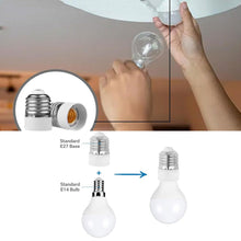 Carica l'immagine nel visualizzatore di Gallery, Rakiuty Adattatori Lampadine da E27 a E14, 2PC, Convertitore per Testa della Lampada di Conversione da E27 a E14, Materi