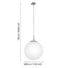 Carica l'immagine nel visualizzatore di Gallery, Eglo lampada a sospensione Rondo, lampada a sospensione a uno punto