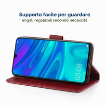 Carica l'immagine nel visualizzatore di Gallery, Simpeak Cover Compatibile per Huawei P Smart 2019 6,21", Custodia Compatibile per Huawei P Smart 2019 in Pelle Portafogl